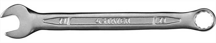 STAYER 13 мм, Cr-V сталь, хромированный, гаечный ключ комбинированный 27081-13 Professional - фото 138670