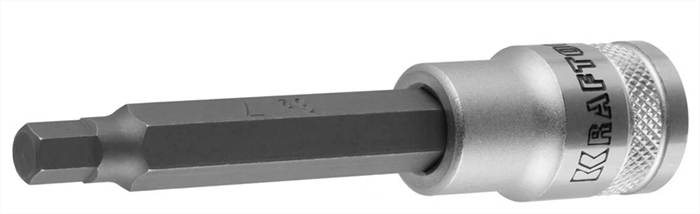 KRAFTOOL 1/2", 100 мм, S2 сталь, H7, удлиненная, фосфатированная, торцовая бита-головка INDUSTRIE QUALITAT 27909-07_z01 - фото 138836