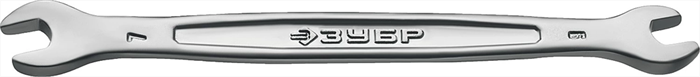 ЗУБР 6х7 мм, Cr-V сталь, хромированный, гаечный ключ рожковый 27010-06-07_z01 - фото 138864