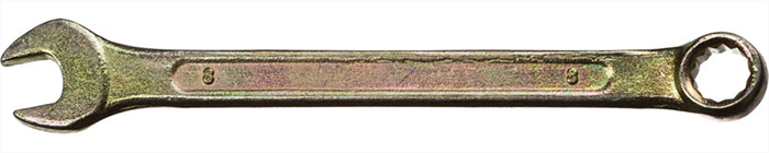 DEXX 8 мм, комбинированный гаечный ключ 27017-08 - фото 138957