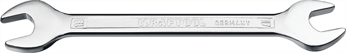 KRAFTOOL 17х19 мм, Cr-V сталь, хромированный, гаечный ключ рожковый 27033-17-19_z01 - фото 139072