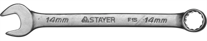 STAYER 14 мм, комбинированный гаечный ключ 27085-14 - фото 139319