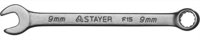 STAYER 9 мм, комбинированный гаечный ключ 27085-09 - фото 139325