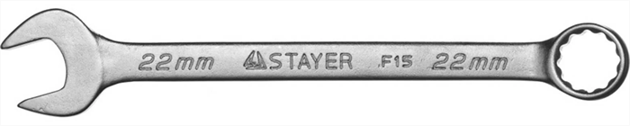 STAYER 22 мм, комбинированный гаечный ключ 27085-22 - фото 139466