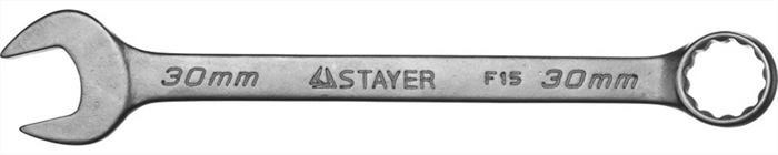 STAYER 30 мм, комбинированный гаечный ключ 27085-30 - фото 139482