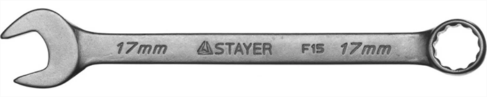 STAYER 17 мм, комбинированный гаечный ключ 27085-17 - фото 139572