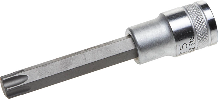 KRAFTOOL 1/2", 100 мм, S2 сталь, Т55, удлиненная, сатинированная, торцовая бита-головка INDUSTRIE QUALITAT 27906-55_z01 - фото 139613