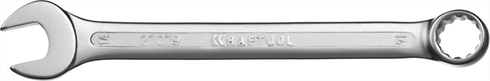 KRAFTOOL 14 мм, Cr-V сталь, хромированный, гаечный ключ комбинированный 27079-14 - фото 139695