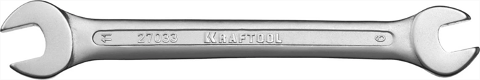 KRAFTOOL 9х11 мм, Cr-V сталь, хромированный, гаечный ключ рожковый 27033-09-11 - фото 139734