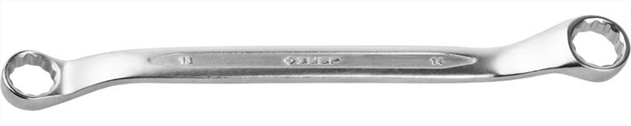 ЗУБР 13 x 14 мм, изогнутый, накидной гаечный ключ 27132-13-14 - фото 140035