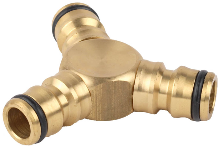 RACO 1/2", тройник латунный (соединитель-соединитель-соединитель) 4246-55028B - фото 142016