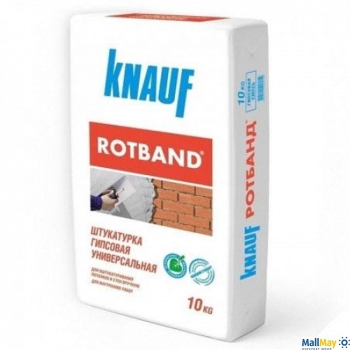 Штукатурка гипсовая Кнауф Ротбанд 10 кг серая - фото 145804