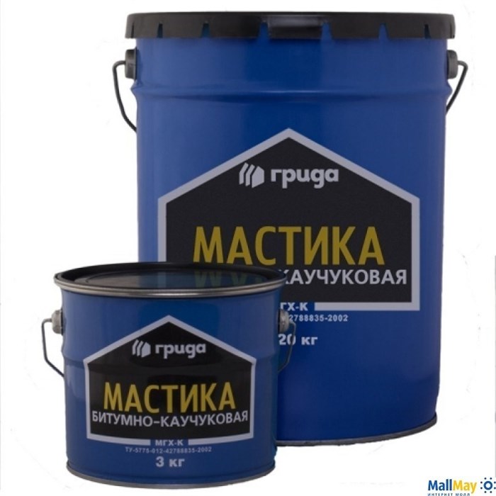 Мастика битумная Грида МГХ-К 3 кг - фото 145876