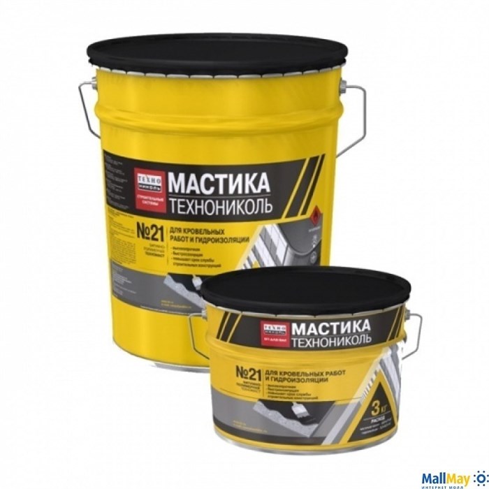 Мастика битумная Технониколь №21 ТехноМаст 20 кг - фото 145878