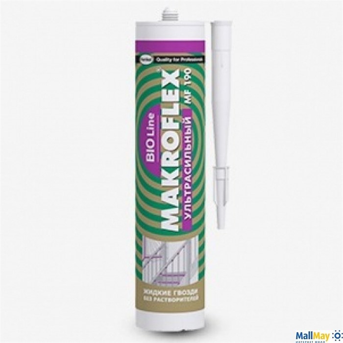 Клей монтажный Makroflex MF190 Ультрасильный белый - фото 145974