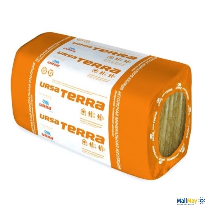 Теплоизоляция из стекловолокна URSA TERRA 34 PN 10 600x1000x50 мм - фото 146796