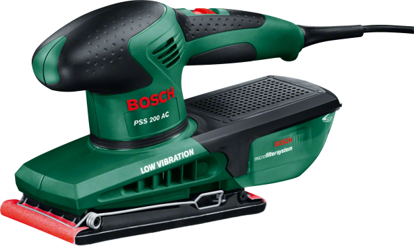 BOSCH PSS 200 AC, вибрационная шлифовальная машина 0.603.340.120 - фото 20924