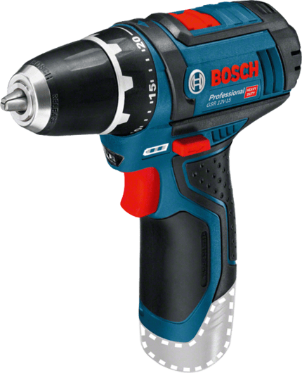 BOSCH GSR 12V-15, дрель-шуруповерт аккумуляторная, 0.601.868.109 - фото 22369