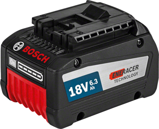 BOSCH Аккумулятор Li-ion 18 В; 6,3 Ач, батарея аккумуляторная Li-Ion, 1600A00R1A - фото 22787