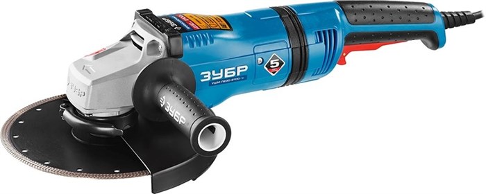 ЗУБР Профессионал УШМ-П230-2100 ПВ, угловая шлифовальная машина - фото 23571