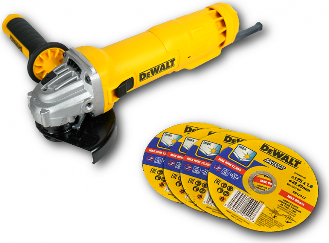 Машина шлифовальная угловая DeWalt DWE4215D4 - фото 28788
