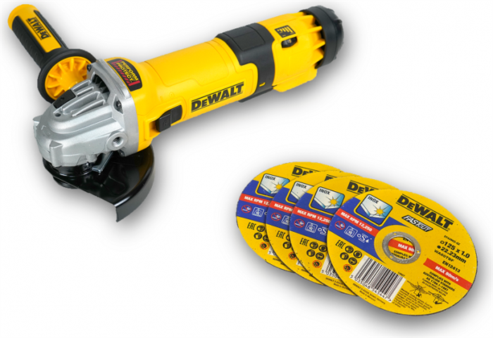 Машина шлифовальная угловая DeWalt DWE4257D4 - фото 28792