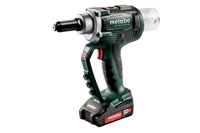 Metabo NP 18 LTX BL 5.0 Аккумуляторный заклепочный пистолет, 619002500 - фото 36314