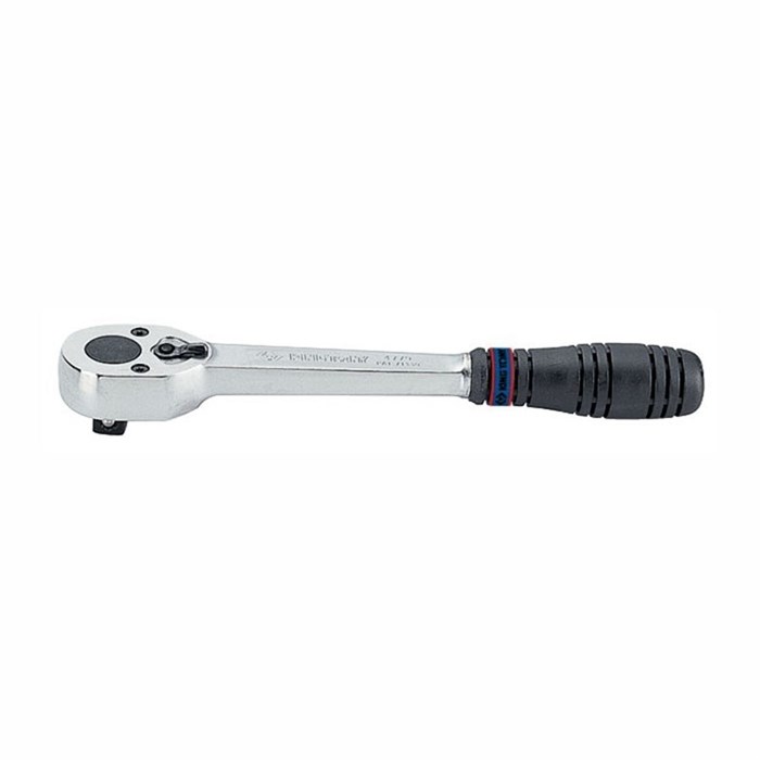Трещотка 1/2", 250 мм, 32 зубца, флажковая, фиксатор KING TONY 4779-10GR - фото 37464