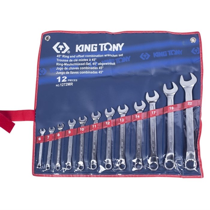 Набор комбинированных ключей, 6-22 мм, 12 предметов KING TONY 1272MR - фото 38094