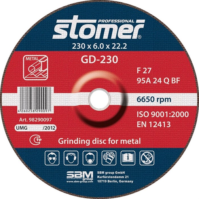 Диск шлифовальный STOMER GD-230 - фото 40921