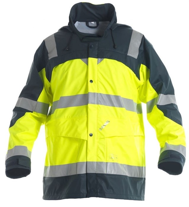 Сигнальный дождевик Engel Rain Jacket 1911-102, Желтый/темно-синий - фото 54060
