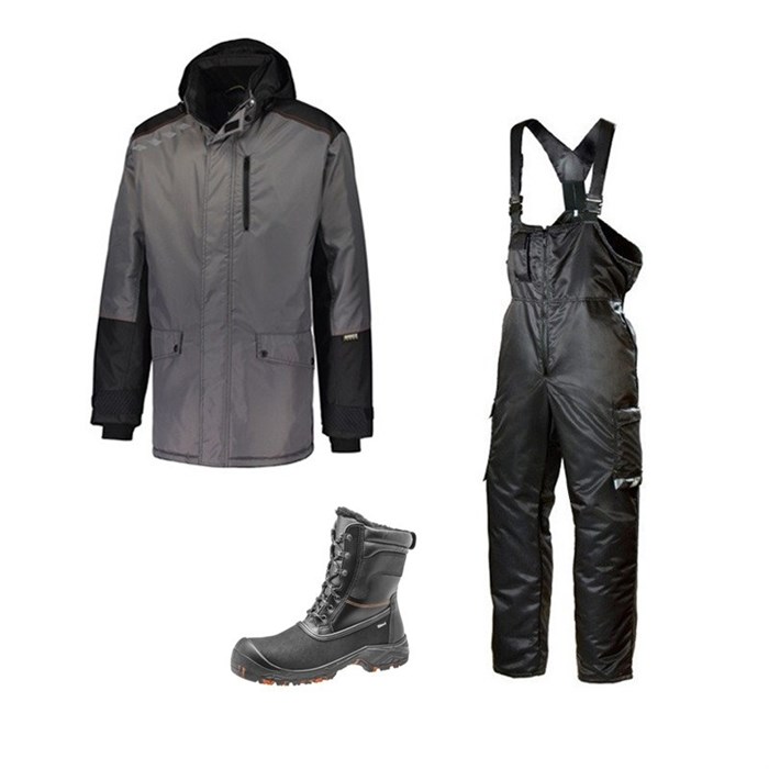 Зимний комплект спецодежды Dimex Extreme серый+ 619/Sievi ALASKA XL+ S3HRO - фото 56687