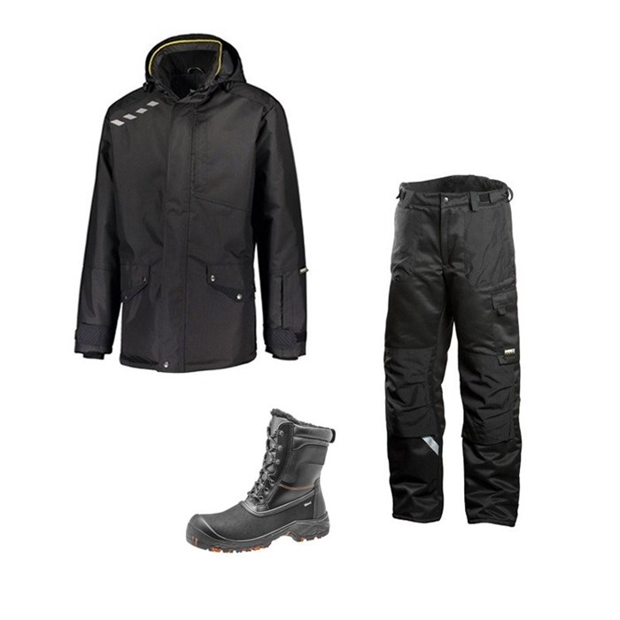 Зимний комплект спецодежды Dimex Extreme черный + 682/Sievi ALASKA XL+ S3HRO - фото 56726