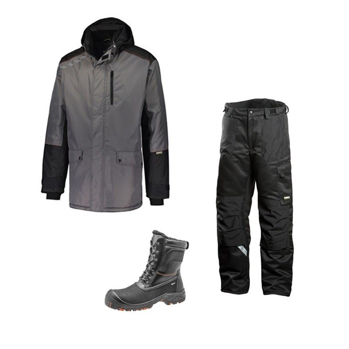 Зимний комплект спецодежды Dimex Extreme серый + 682/Sievi ALASKA XL+ S3HRO - фото 56737