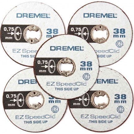Круг отрезной SC (38мм х 0,75) 5 шт, SC409 Dremel, 2.615.S40.9JB - фото 60376
