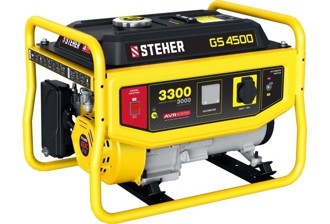 Бензиновый электрогенератор STEHER GS-4500 - фото 67955