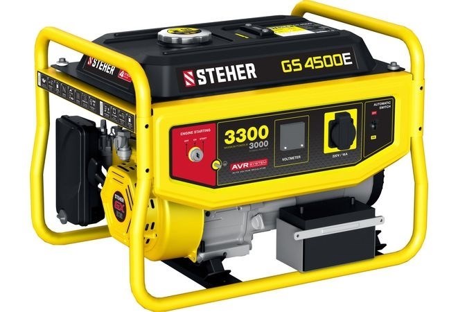 Бензиновый электрогенератор STEHER GS-4500Е - фото 67956