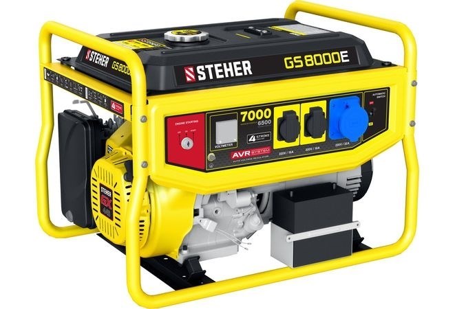 Бензиновый электрогенератор STEHER GS-8000Е - фото 67959