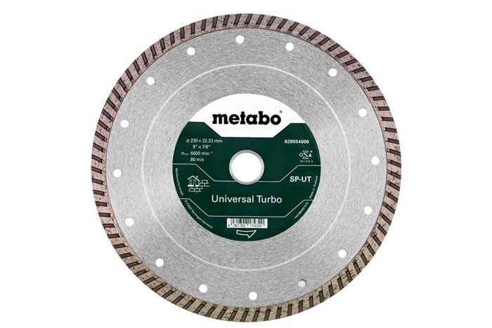 Универсальный алмазный отрезной круг Metabo SP - UT, 230X22,23 мм, 628554000 - фото 68025
