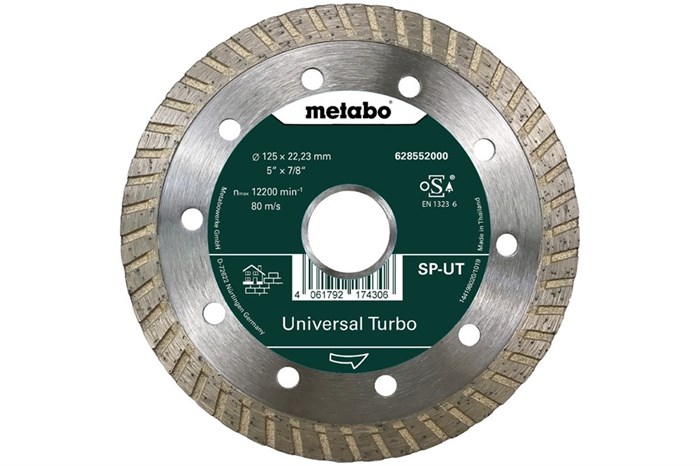 Круг алмазный сплошной универсальный SP - UT 125x22.2 мм Metabo, 628552000 - фото 68031