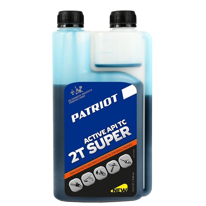 Масло полусинт. PATRIOT SUPER ACTIVE 2T дозаторная 0,946.л - фото 74981