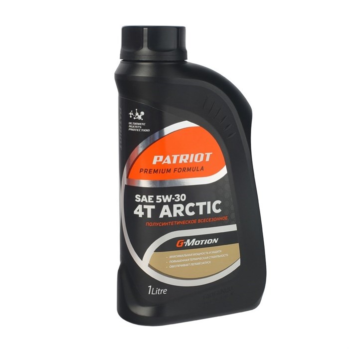 Масло полусинтетическое PATRIOT G-Motion 5W30 4Т ARCTIC 1л - фото 75047