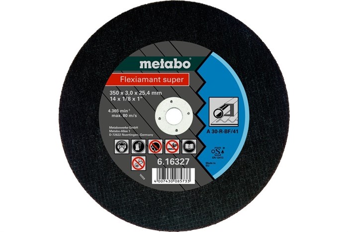Flexiamant super 350x3,0x25,4, сталь, TF 41, Metabo, 616327000 - фото 76153