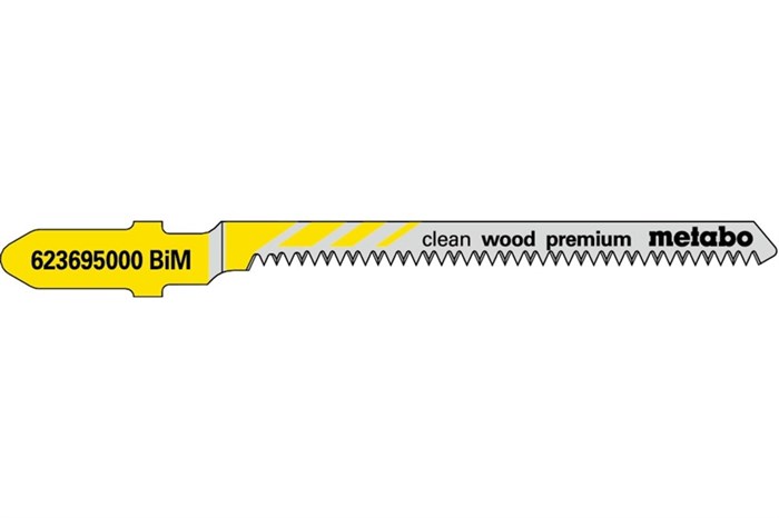 5 лобзиковых пилок, серия «clean wood premium», 57/ 1,4 мм, Metabo, 623695000 - фото 76338