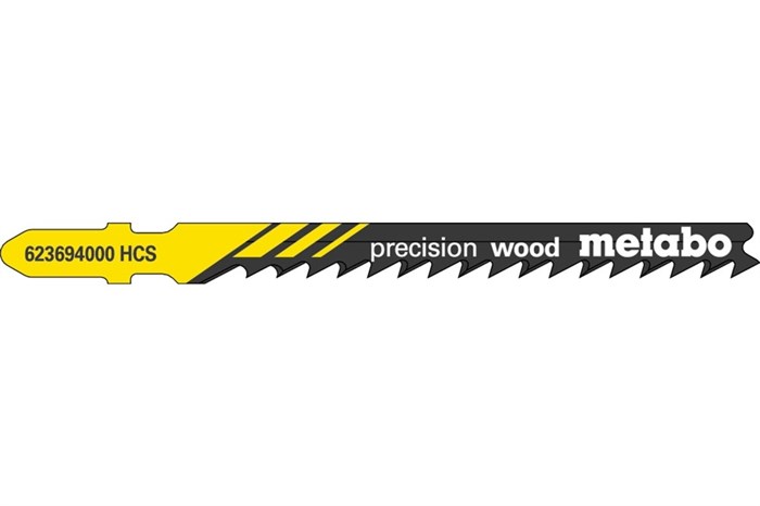 5 лобзиковых пилок, серия «precision wood», 74/ 4,0 мм, Metabo, 623694000 - фото 76341