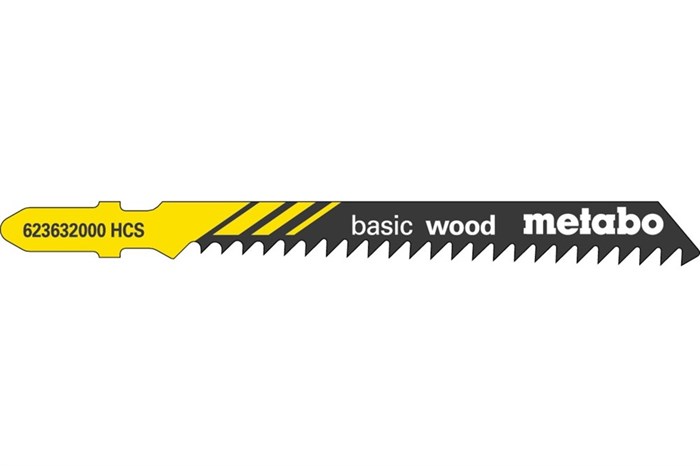 25 лобзиковых пилок, серия «basic wood», 74/ 3,0 мм, Metabo, 623606000 - фото 76369
