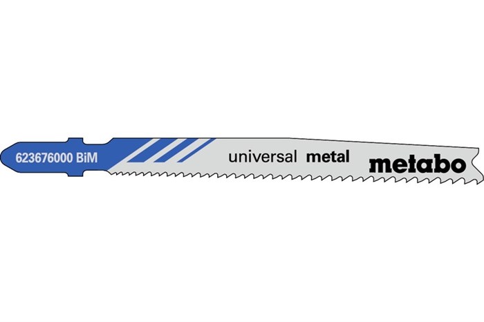 5 лобзиковых пилок, серия «universal metal», 74 мм/прогр., Metabo, 623676000 - фото 76370