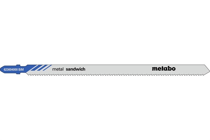 5 лобзиковых пилок, серия «sandwich metal», 150/ 2,0 мм, Metabo, 623604000 - фото 76372