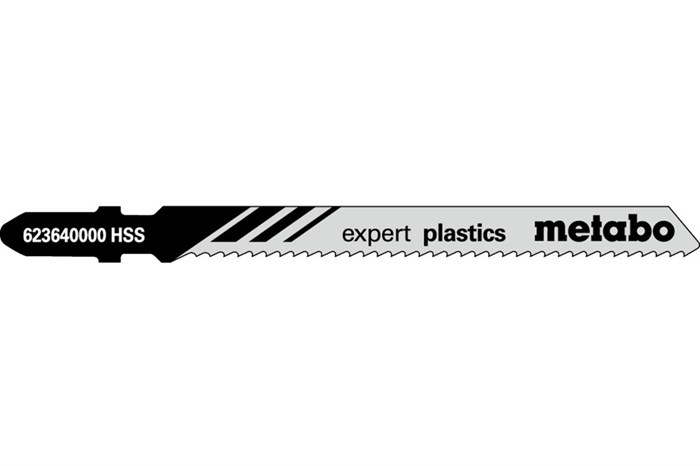 5 лобзиковых пилок, серия «expert plastics», 74/2,0 мм, Metabo, 623640000 - фото 76387