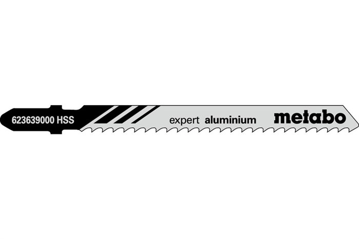 5 лобзиковых пилок, серия «expert aluminium», 74/ 3,0 мм, Metabo, 623639000 - фото 76395